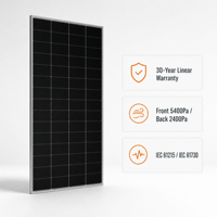 Panneau solaire Tongwei TNC2.0 N Type demi-cellule bifacial double vitrage 720W-740W haute efficacité 23,8% 132 demi-cellules système 1500V CC