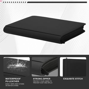 Q Y Unique 12 Set PU Leather Trading Toploader <b>Binder</b> Album Colorful 9-Pockets Book Premium Top Loader <b>Card</b> <b>Binder</b> - Product Image 1