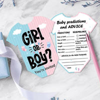 Tarjetas de Predicción de Género para Bebés, Tarjetas de Votación para Fiestas de Revelación de Género, Tarjetas de Votación para Adivinar si es Niño o Niña, Juego de Revelación de Género para Baby Shower