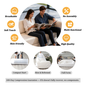 Sofá Modular Multifuncional de Compresión, Sofá Extensible sin Marco para Sala de Estar - Product Image 3