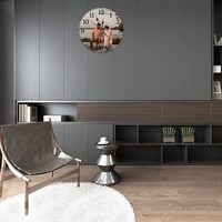 Klasik Tek Katmanlı Ahşap Baskılı Saat Metin Fotoğraf Özelleştirme Ev Dekorasyonu Duvar Tek Parça UIONEN Craft DIY 0215 Boyutları