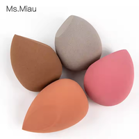Éponge de maquillage douce et écologique multicolore personnalisée en gros, marque privée, lavable, pour fond de teint, 39x59mm
