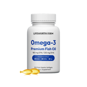 LIFEWORTH <span class=keywords><strong>Omega</strong></span>-<span class=keywords><strong>3</strong></span> acidi grassi Premium olio di pesce Softgel integratore tra cui EPA, DHA DPA per le donne e gli uomini Non-GMO OEM - Product Image 1