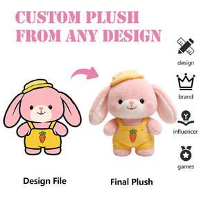 Crea il Tuo Peluche Personalizzato, Animali di Peluche Carini Personalizzabili, Giocattoli in Cotone su Misura - Product Image 1