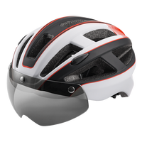 Vente chaude casque de vélo adulte avec lentille de lumière rechargeable LED lentilles de casque vtt casque de cyclisme de sport pour adulte