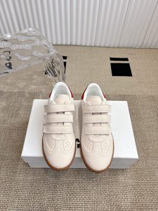 Chaussures de sport blanches classiques pour femmes, version haute, <span class=keywords><strong>cuir</strong></span> véritable, semelle épaisse, chaussures d'entraînement d'hiver avec velcro, tendance de la mode - Product Image 4