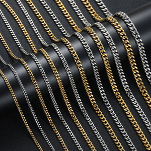 Haute qualité en acier inoxydable Miami chaîne cubaine collier à la mode hommes charme bijoux cadeau pour petits amis fête présente - Product Image 6