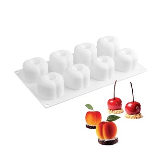 แม่พิมพ์ผลไม้ซิลิโคนรูปสับปะรด ลูกแพร์ เชอร์รี่ มะม่วง มะเฟือง พีช ยี่ห้อ UNIMOULD ได้รับมาตรฐาน LFGB ใช้ซ้ำได้ สำหรับทำมูสเค้ก - Product Image 2