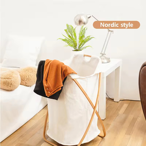 Extra Large <b>Foldable</b> Laundry Hamper <b>Basket</b>, Waterproof and Collapsible Cloth Hamper for Closet and Bathroom - Product Image 2
