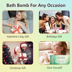 Bombes de bain à l'huile essentielle d'eucalyptus de marque privée, produits de soin corporel pour le lavage du corps, relaxation des nerfs avec de l'huile d'arbre à thé <span class=keywords><strong>vert</strong></span> - Product Image 5