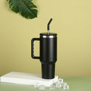Insulated Car H3.0 <b>Handle</b> Travel <b>Tumbler</b> <b>40oz</b> Mug Lid Straw Anti-Slip OEM ODM Custom Color - Product Image 3