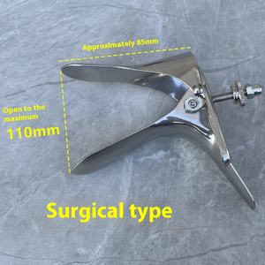 304 Roestvrij Staal Handmatige Gynaecologische Onderzoek Vaginale Speculum Volwassen Seks Gevleugelde Vaginale Dilatator - Product Image 3