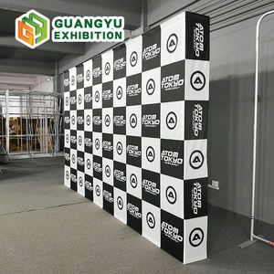 خلفية كشك التصوير مخصصة، جدار تصوير قابل للطي 8×8 قدم و10×10 قدم، خلفية محمولة للتصوير الفوتوغرافي مع علامة تجارية - Product Image 1