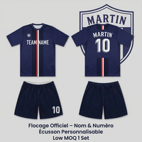 Maillot de Foot Rétro Personnalisable pour Clubs Amateurs Impression par Sublimation Faible Quantité Minimale Certifié REACH & CE