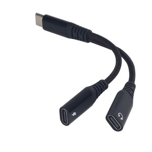 Super Quality 2 in 1 USB C Audio Charger Adapter 60W PD Fast Charging Headphone Jack <strong>Dongle</strong> for iPhone Samsung <strong>Huawei</strong> Opp Google - Product Image 2