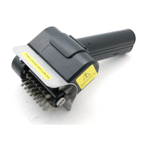 Hantechn Brosse de nettoyage rotative rechargeable pour barbecue, brosse électrique en fil d'acier inoxydable, ustensile de cuisine pour le nettoyage des outils de barbecue