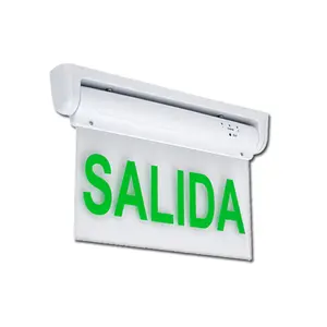 Panel acrílico de luz led de emergencia, señal de salida, color verde, hecho por FEITUO: LE2912B IP20