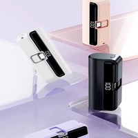 Mini Powerbank Power Station 5000mAh Charge rapide 5V 2.1A Batterie portable ultra fine et mince Chargeur Type-C Li-Polymère