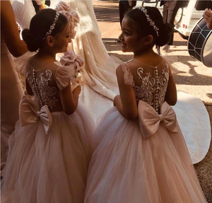 <span class=keywords><strong>Abito</strong></span> da sposa <span class=keywords><strong>bianco</strong></span> Puffy pizzo per bambini vendita calda principessa abiti da ragazza fiore - Product Image 2