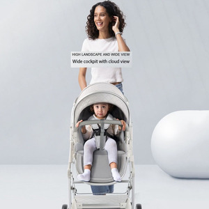 Nuevo cochecito de bebé plegable Carrito de cuatro ruedas Sistema de absorción de impactos en forma de cáscara de huevo - Product Image 5