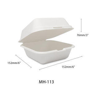 Nhà Máy bán hàng trực tiếp dùng một lần phân hủy sinh học Takeaway container Hộp bao bì thực phẩm Hộp Ăn Trưa cho cắm trại ngoài trời - Product Image 3