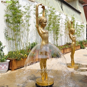 Statue de ballerine en bronze en position de pointe, sculpture pour jardin, hôtel, place publique - Product Image 6