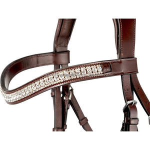 Brida de cuero de caballo de carreras inglés de alta calidad Producto de caballo Premium - Product Image 2