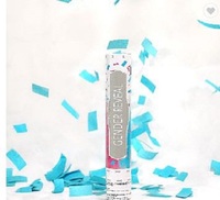Confettis de mariage pour révélation de sexe, banderoles en papier et décorations de fête, effet craquelin
