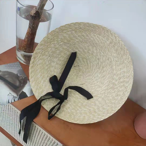 Sombrero de Paja de Trigo con Forma de Pirámide <span class=keywords><strong>para</strong></span> <span class=keywords><strong>Mujer</strong></span>, Estilo Pasarela, Ala Ancha, Sombrero Flexible de Paja, Visera <span class=keywords><strong>para</strong></span> el Sol de Verano, Playa, <span class=keywords><strong>Lluvia</strong></span> - Product Image 3
