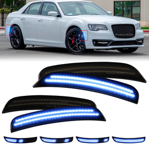 Luces Laterales Dinámicas LED para Chevrolet para Chrysler 300 15-22, Iluminación Dinámica Azul Verde para Parachoques Trasero con Intermitentes, Nuevo - Product Image 4