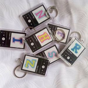 Design Wholesale Manufacture Two Side Printed Custom Charm Anime Acrylic Keychain with Glitter Hologram - Product Image 3