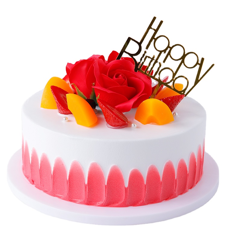 Оптовая продажа с завода, красивый манекен/поддельный торт-1 яруса, торт на день рождения