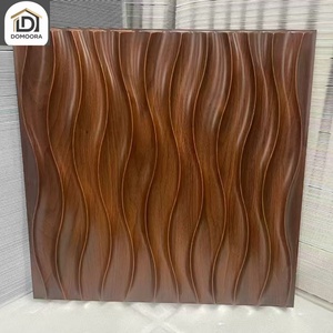 Panneau mural 3D <span class=keywords><strong>en</strong></span> PVC argenté brillant, imperméable, léger, revêtement décoratif pour les intérieurs de salons et de spas - Product Image 1