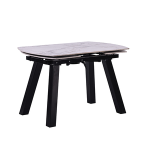 Échantillon gratuit modèle automatique pierre frittée supérieure feuille extensible chaises turques rétro maison table à manger en verre contemporaine - Product Image 3