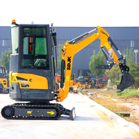 Mini-excavatrice SDJK 2 tonnes, moteur Kubota, EPA EURO5, excavatrice sur chenilles, mini-excavatrice 1 tonne, 3,5 tonnes pour utilisation agricole