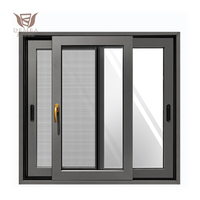 DEMEA Frame Screen Netting Low-E Glas Aluminium Haus fenster Holz für Badezimmer Küche Edelstahl Schiebefenster Einfach