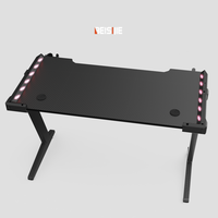 BEISIJIE Bureau de jeu robuste à cadre en Z avec texture en fibre de carbone durable pour des performances de jeu durables, Z-X