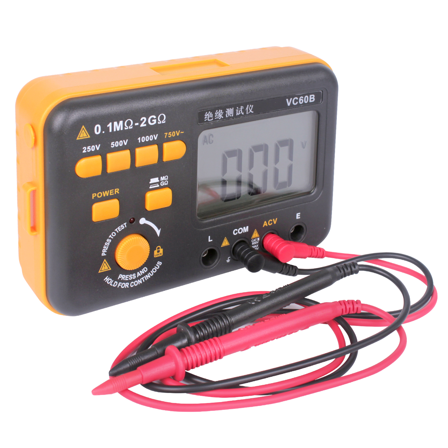 Resistance Tester,HDT20A LCD Display Insulation Resistance Tester Meter Voltmeter 1000V Digital High Voltage Insulation Tester with LCD Backlight Display Resistance Tester,HDT20A LCD Display Insulation Resistance Tester Meter Voltmeter 1000V Digital High Voltage Insulation Tester with LCD Backlight Display
