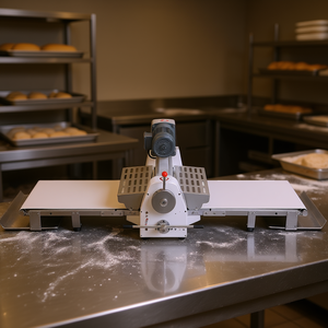 Máquina laminadora de masa comercial eléctrica de 19.7 pulgadas, rodillo prensador de pastelería para uso en la cocina. - Product Image 2