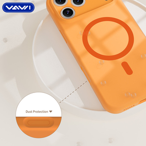 Étui en silicone liquide pour appareil photo VAWI S033 de haute qualité, vente en gros pour <span class=keywords><strong>iPhone</strong></span> 12 13 14 15 16 17 Pro/Max, étui en silicone magnétique - Product Image 4