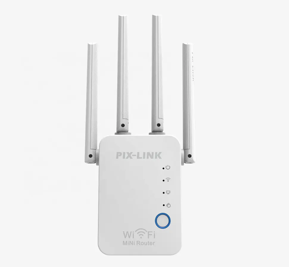 Antena roteadora de sinal repetidor, 300mbps 802.11 wifi, 4 antenas com eua/au/ue/tomada do reino unido