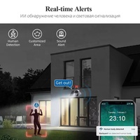 Cámara de Seguridad CCTV PTZ Tuya para Exteriores, 3MP, Wi-Fi, con Control por Aplicación y Panel Solar, Sistema de Vigilancia de Eficiencia Energética