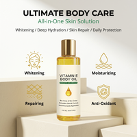 Huile de papaye à la vitamine E multi-effets hydratante et antioxydante, de couleur jaune pâle à dorée, pour un soin quotidien doux du corps et de la peau