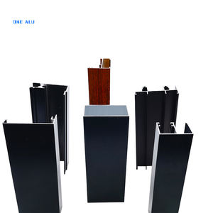 <strong>Industrial</strong> Extrusion Wood Grain Anodized <strong>Aluminum</strong> <strong>Profiles</strong> Powder Coating Window Door Extrusion Cutting Bending Welding - Product Image 1