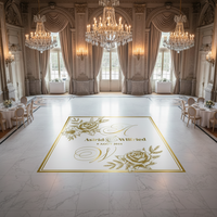Autocollant personnalisé en vinyle pour piste de danse de mariage, monogramme pour la décoration d'événements et de fêtes d'anniversaire
