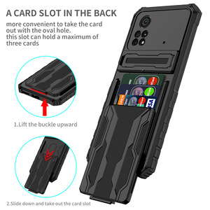เคส M3 14C สำหรับ Xiaomi redmi, 9A A1 A2 9C <span class=keywords><strong>10</strong></span>/11 <span class=keywords><strong>Lite</strong></span> poco มีช่องใส่การ์ดเกราะกันกระแทกเคสป้องกันขาตั้งโทรศัพท์ - Product Image 2