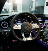 Volantes de Coche Personalizados de Alta Calidad en Fibra de Carbono y Cuero para Benz W205 S205 C205 W213 S213 W222 W463 W464 X253 C118 H247