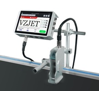 Impresora VZJET Tij 2,5, máquina de codificación de fecha de caducidad, impresora de inyección de tinta en línea de alta velocidad, máquina de impresión de datos variables para plástico