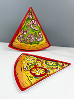 Assiette à pizza tendance, plateau à pizza triangulaire surdimensionné créatif pour restaurant à thème, réutilisable, durable, incassable