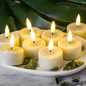 La décoration de la maison de Matti 3D vraie flamme lumière chaude cire de paraffine 5 heures minuterie sans flamme <span class=keywords><strong>led</strong></span> <span class=keywords><strong>bougie</strong></span> chauffe-plat - Product Image 6